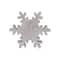 Hello Honey® 11" Cream & Gold Mango Wood Snowflake Accent